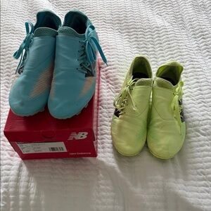 New Balance Athletic Shoes in Teal and Neon Lime